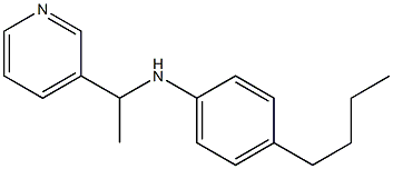 4-butyl-N-[1-(pyridin-3-yl)ethyl]aniline 结构式