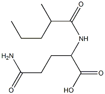 4-carbamoyl-2-(2-methylpentanamido)butanoic acid 结构式