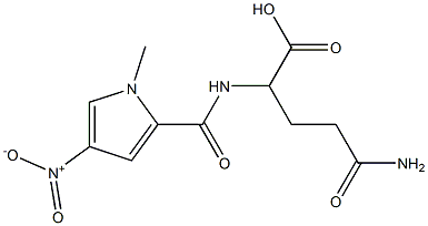 4-carbamoyl-2-[(1-methyl-4-nitro-1H-pyrrol-2-yl)formamido]butanoic acid 结构式