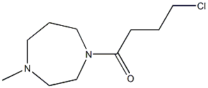 4-chloro-1-(4-methyl-1,4-diazepan-1-yl)butan-1-one 结构式