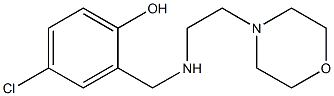 4-chloro-2-({[2-(morpholin-4-yl)ethyl]amino}methyl)phenol 结构式