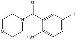 4-chloro-2-(morpholin-4-ylcarbonyl)aniline 结构式