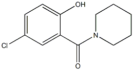 4-chloro-2-(piperidin-1-ylcarbonyl)phenol 结构式