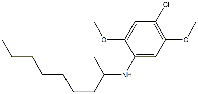 4-chloro-2,5-dimethoxy-N-(nonan-2-yl)aniline 结构式