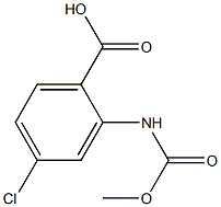 4-chloro-2-[(methoxycarbonyl)amino]benzoic acid 结构式