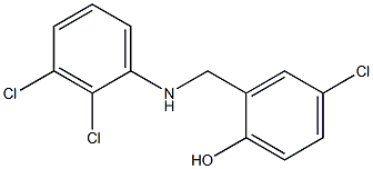 4-chloro-2-{[(2,3-dichlorophenyl)amino]methyl}phenol 结构式