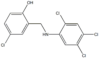 4-chloro-2-{[(2,4,5-trichlorophenyl)amino]methyl}phenol 结构式