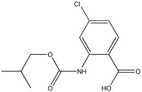 4-chloro-2-{[(2-methylpropoxy)carbonyl]amino}benzoic acid 结构式