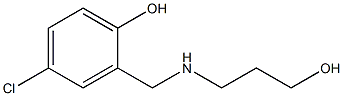 4-chloro-2-{[(3-hydroxypropyl)amino]methyl}phenol 结构式