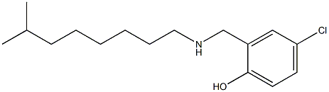 4-chloro-2-{[(7-methyloctyl)amino]methyl}phenol 结构式