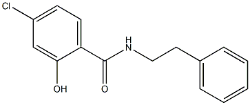 4-chloro-2-hydroxy-N-(2-phenylethyl)benzamide 结构式