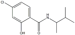 4-chloro-2-hydroxy-N-(3-methylbutan-2-yl)benzamide 结构式