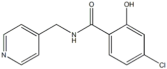 4-chloro-2-hydroxy-N-(pyridin-4-ylmethyl)benzamide 结构式