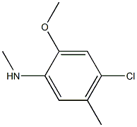 4-chloro-2-methoxy-N,5-dimethylaniline 结构式