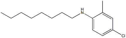 4-chloro-2-methyl-N-octylaniline 结构式