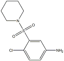 4-chloro-3-(piperidine-1-sulfonyl)aniline 结构式