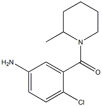 4-chloro-3-[(2-methylpiperidin-1-yl)carbonyl]aniline 结构式