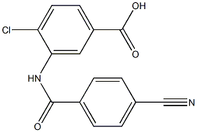 4-chloro-3-[(4-cyanobenzene)amido]benzoic acid 结构式