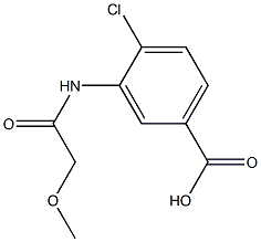 4-chloro-3-[(methoxyacetyl)amino]benzoic acid 结构式