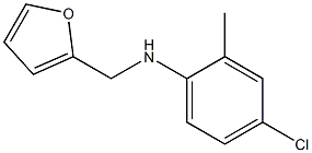 4-chloro-N-(furan-2-ylmethyl)-2-methylaniline 结构式