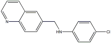 4-chloro-N-(quinolin-6-ylmethyl)aniline 结构式