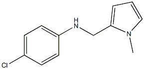 4-chloro-N-[(1-methyl-1H-pyrrol-2-yl)methyl]aniline 结构式