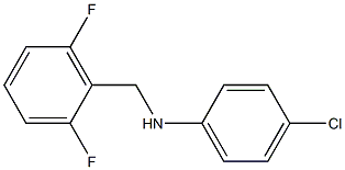 4-chloro-N-[(2,6-difluorophenyl)methyl]aniline 结构式