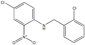 4-chloro-N-[(2-chlorophenyl)methyl]-2-nitroaniline 结构式