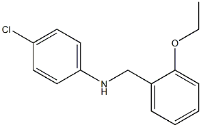 4-chloro-N-[(2-ethoxyphenyl)methyl]aniline 结构式