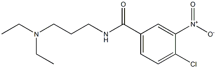 4-chloro-N-[3-(diethylamino)propyl]-3-nitrobenzamide 结构式