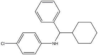 4-chloro-N-[cyclohexyl(phenyl)methyl]aniline 结构式