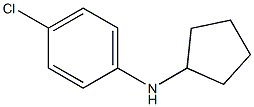 4-chloro-N-cyclopentylaniline 结构式
