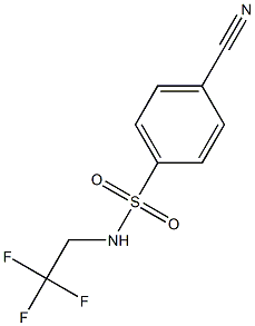 4-cyano-N-(2,2,2-trifluoroethyl)benzenesulfonamide 结构式