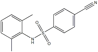 4-cyano-N-(2,6-dimethylphenyl)benzenesulfonamide 结构式