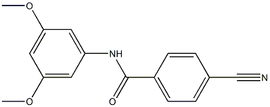 4-cyano-N-(3,5-dimethoxyphenyl)benzamide 结构式