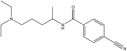 4-cyano-N-[4-(diethylamino)-1-methylbutyl]benzamide 结构式