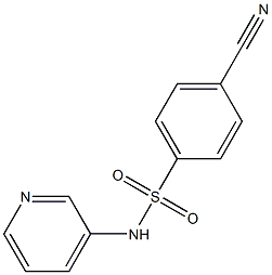 4-cyano-N-pyridin-3-ylbenzenesulfonamide 结构式