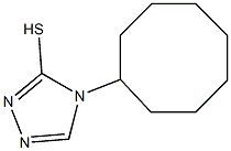 4-cyclooctyl-4H-1,2,4-triazole-3-thiol 结构式