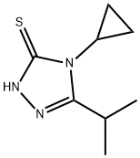 4-cyclopropyl-5-(propan-2-yl)-4H-1,2,4-triazole-3-thiol 结构式