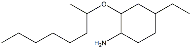 4-ethyl-2-(octan-2-yloxy)cyclohexan-1-amine 结构式