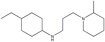 4-ethyl-N-[3-(2-methylpiperidin-1-yl)propyl]cyclohexan-1-amine 结构式