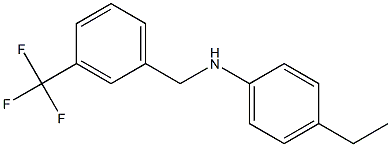 4-ethyl-N-{[3-(trifluoromethyl)phenyl]methyl}aniline 结构式