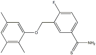 4-fluoro-3-(2,3,5-trimethylphenoxymethyl)benzene-1-carbothioamide 结构式