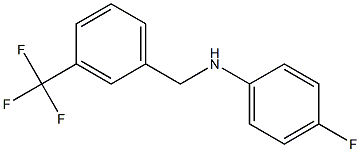 4-fluoro-N-{[3-(trifluoromethyl)phenyl]methyl}aniline 结构式