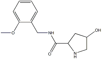 4-hydroxy-N-[(2-methoxyphenyl)methyl]pyrrolidine-2-carboxamide 结构式