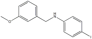 4-iodo-N-[(3-methoxyphenyl)methyl]aniline 结构式