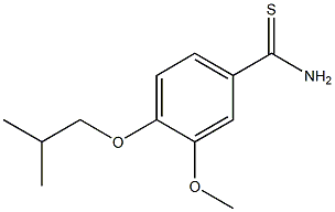 4-isobutoxy-3-methoxybenzenecarbothioamide 结构式