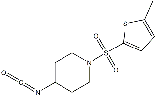 4-isocyanato-1-[(5-methylthiophene-2-)sulfonyl]piperidine 结构式