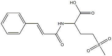 4-methanesulfonyl-2-(3-phenylprop-2-enamido)butanoic acid 结构式