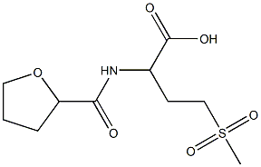 4-methanesulfonyl-2-(oxolan-2-ylformamido)butanoic acid 结构式